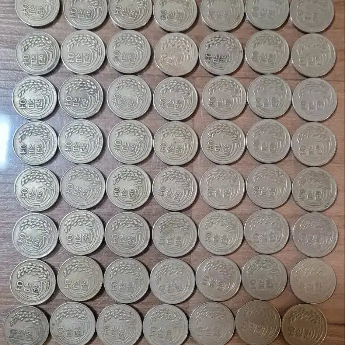 [BUNJANG] 1978 South Korean 50 Won Coins - 80 Piece Bundle / 동전 사용제 준특년도 구도안 1978년대 50원 80개 일괄