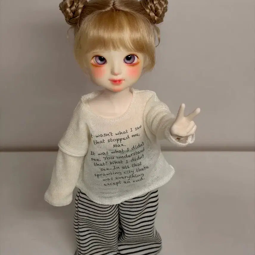 [BUNJANG] USD BJD Knit and Striped Pants Clothing Set / 구체관절인형 타오바오 usd 옷 세트