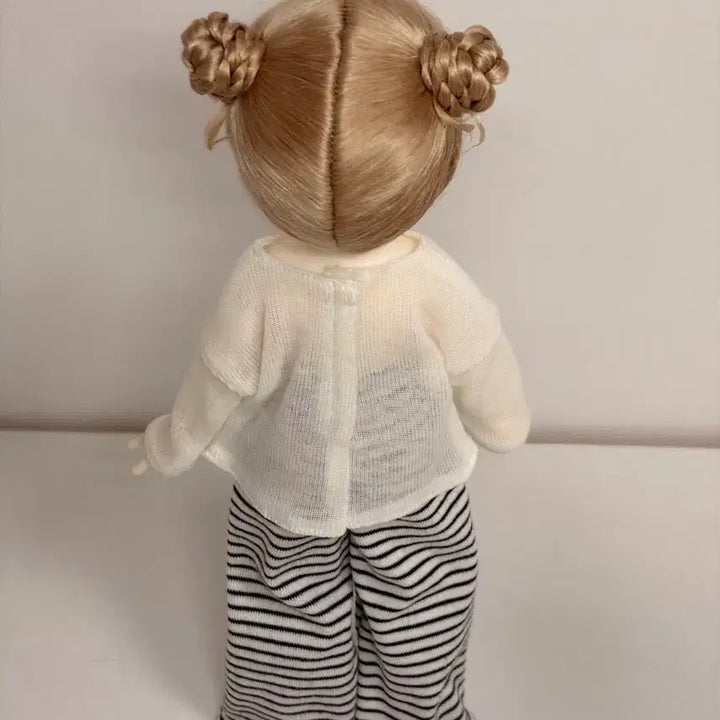 [BUNJANG] USD BJD Knit and Striped Pants Clothing Set / 구체관절인형 타오바오 usd 옷 세트