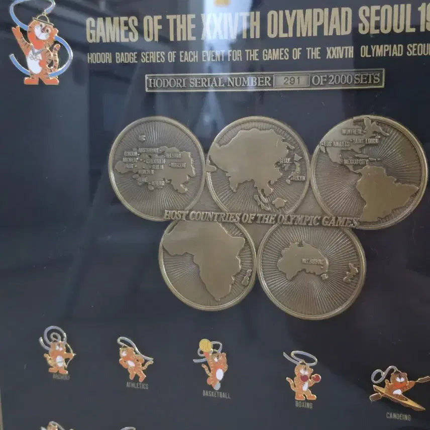 [BUNJANG] 1988 Seoul Olympics Commemorative Badge Set (Limited Edition) / 1988 서울 올림픽 기념 뱃지 세트