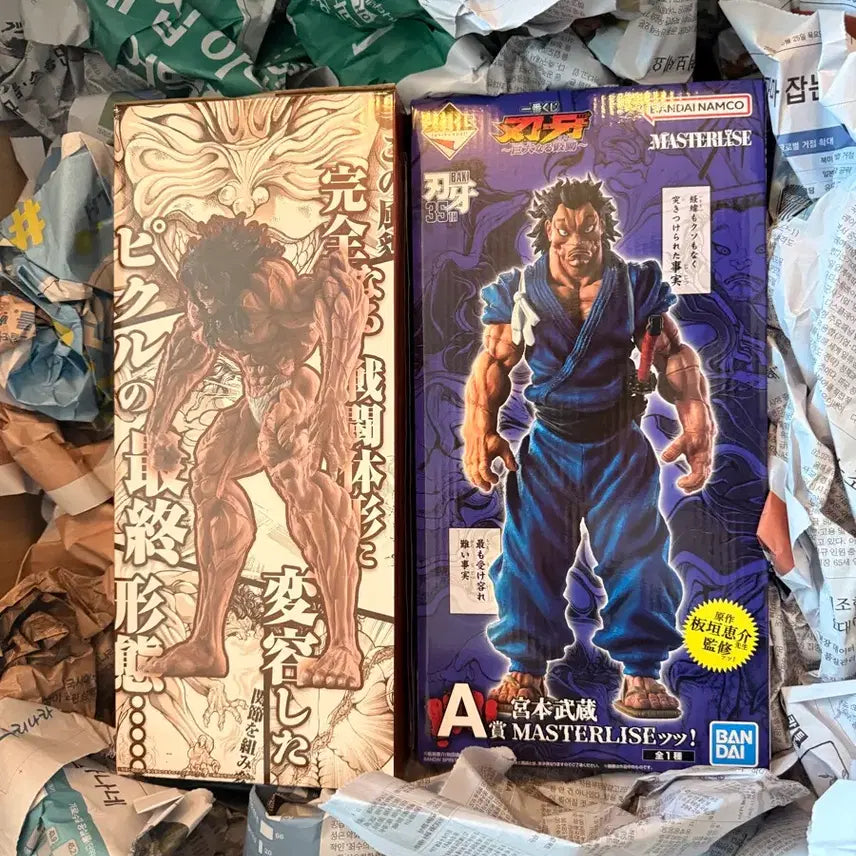 [BUNJANG] Baki Ichiban Kuji Musashi A Prize &amp; Pickle B Prize Figure Set / 바키 제일복권 무사시a상 피클b상