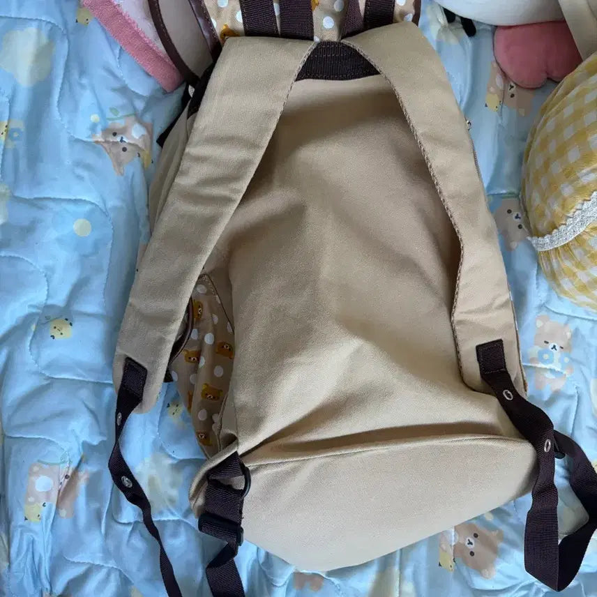 [BUNJANG] Spinns Rilakkuma Backpack Beige Brown / 스핀즈 spinns 리락쿠마 베이지 브라운 백팩
