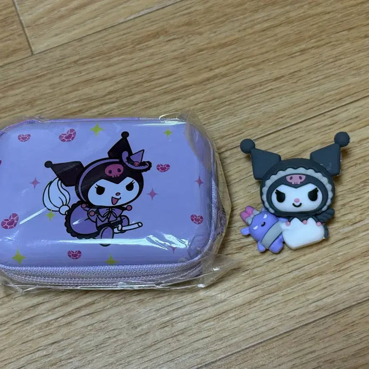 [BUNJANG] Sanrio Kuromi Pouch + Figure Set / 산리오 쿠로미 파우치 + 피규어 세트
