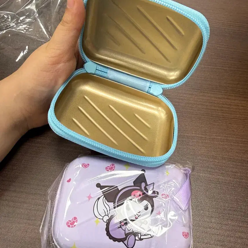 [BUNJANG] Sanrio Kuromi Pouch + Figure Set / 산리오 쿠로미 틴케이스 파우치 + 피규어 세트