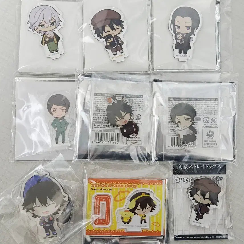 [BUNJANG] Bungo Stray Dogs Ranpo, Fukuzawa, Mori, Mushitaro Acrylic Standee Bundle Set / 일괄) 문스독 란포 후쿠자와 모리 무시타로 탐설립 아크릴 (탐정사설립비화
