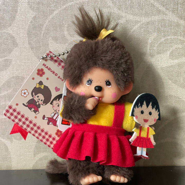 [BUNJANG] Monchhichi x Chibi Maruko-chan Collaboration Keychain / [정품] 몬치치 X 치비 마루코 짱