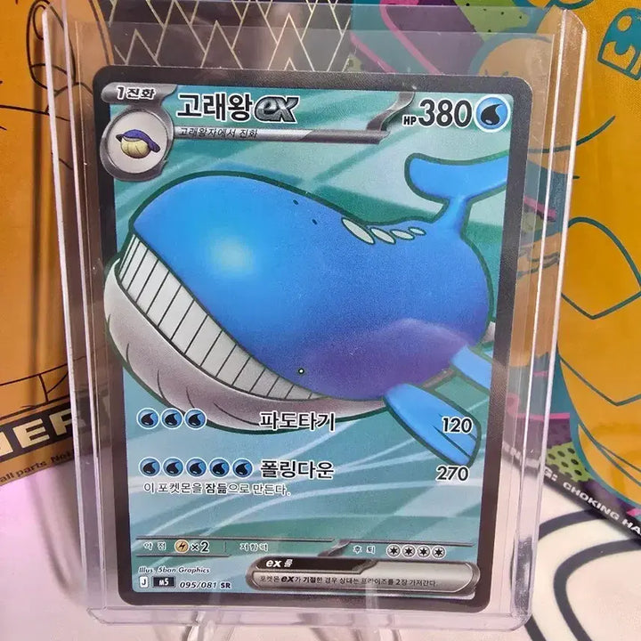 [BUNJANG] Pokemon Card Wailmer ex SR 095/081 Korean Edition / 포켓몬카드 고래왕 ex SR 095/081 한글판