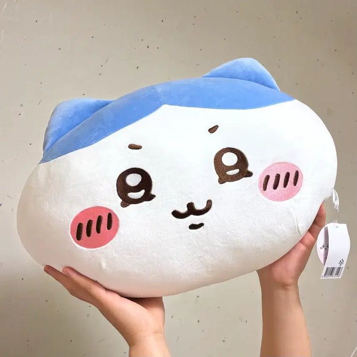 [BUNJANG] Chiiikawa Hachiware "Jjonddak" Face Big Cushion / 택포3.0)치이카와 먼작귀 하치와레 쫀득 페이스 빅쿠션