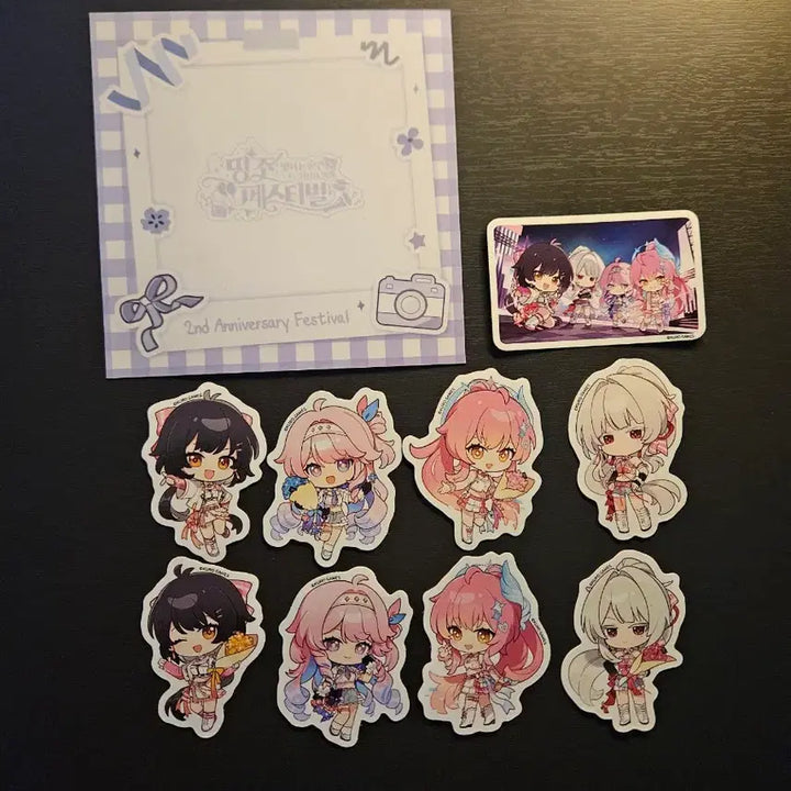 [BUNJANG] Aimée Mes 2nd Anniversary Sticker Set / 명조 에이메스 무신사 아크릴, 띵페 2주년 스티커 9종 판매합니다.