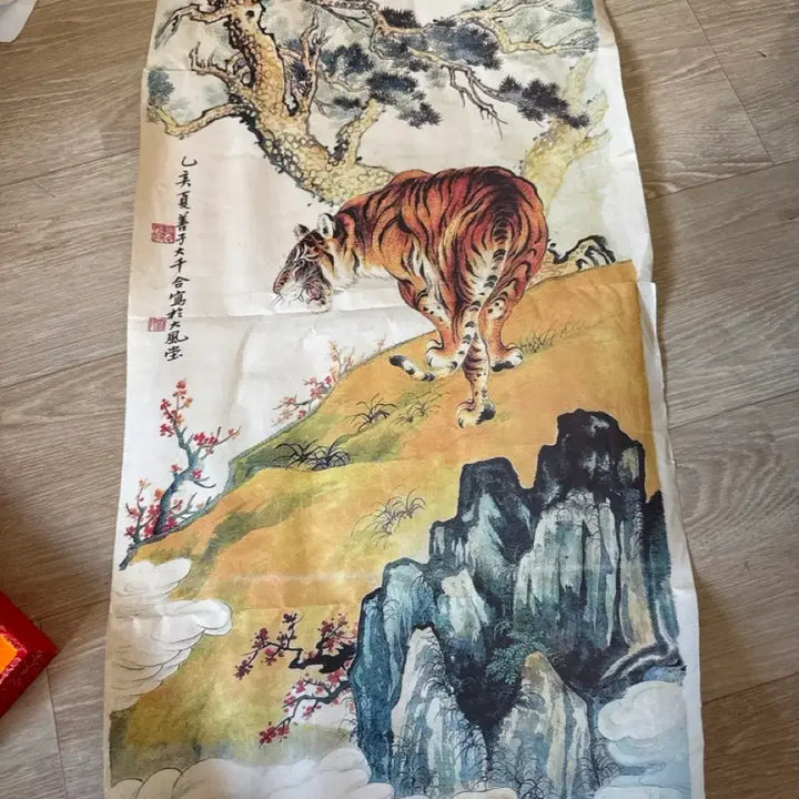 [BUNJANG] Tiger Landscape Folding Screen / 호랑이 산수화 병풍