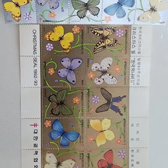 [BUNJANG] Korean Tuberculosis Association Christmas Seals (6 types) &amp; Sri Lanka Stamps / 크리스마스 씰 6종외 스리랑카 우표