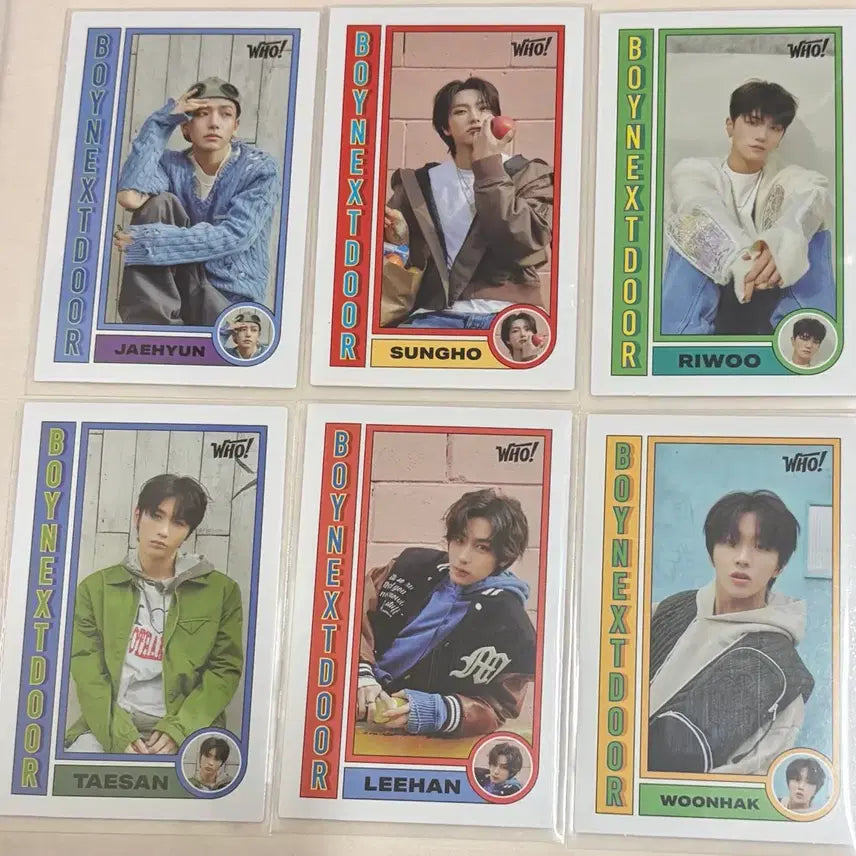 [BUNJANG] BOYNEXTDOOR WHO Album Photocard Bundle Set / 보넥도 WHO 위버스 앨범 포카 일괄 양도합니다