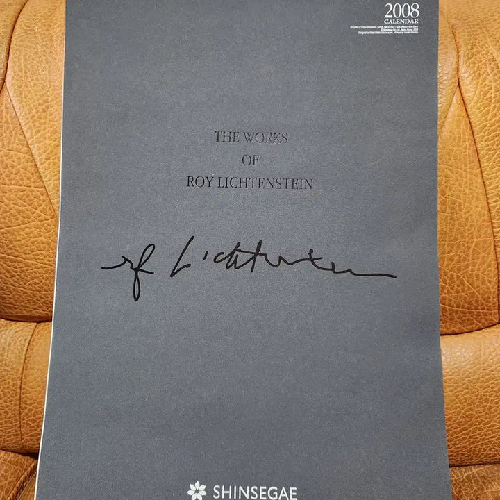 [BUNJANG] 2008 Shinsegae Department Store VIP Calendar Roy Lichtenstein / 2008년 신세계백화점 VIP달력  로이 리히텐슈타인