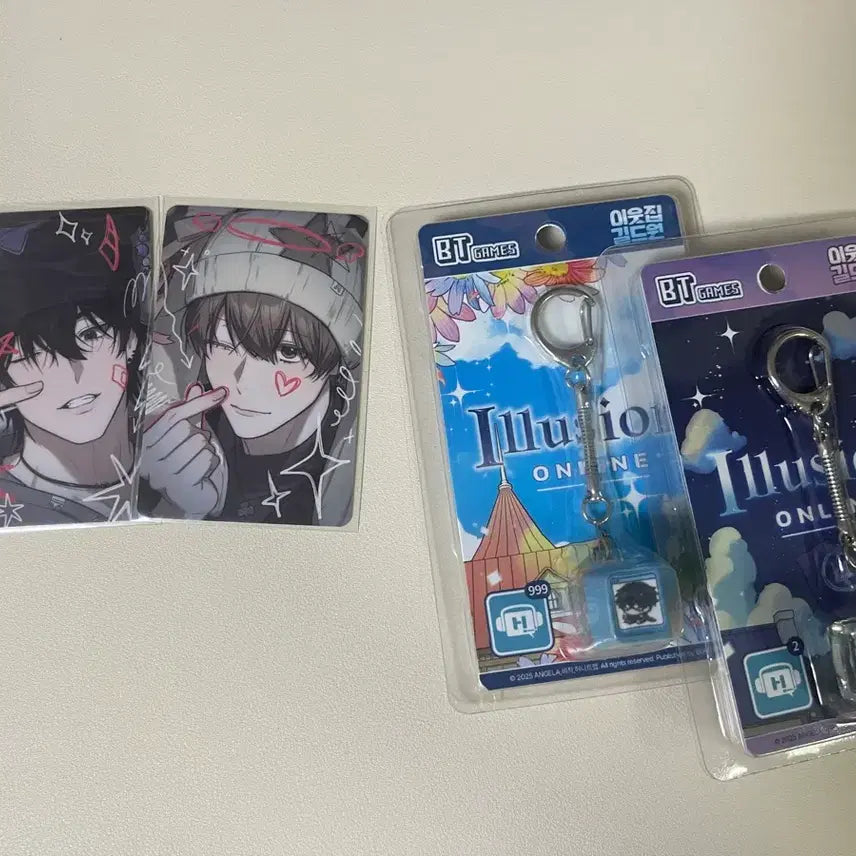 [BUNJANG] Leeutjip Guild Member (Igilwon) Keycap Keyring Set, Yunjigu, Iyeowoon Photocard Bundle Set / 이웃집길드원 이길원 키캡 키링 세트 윤지구 이여운 포카 포토카드 일괄 양도