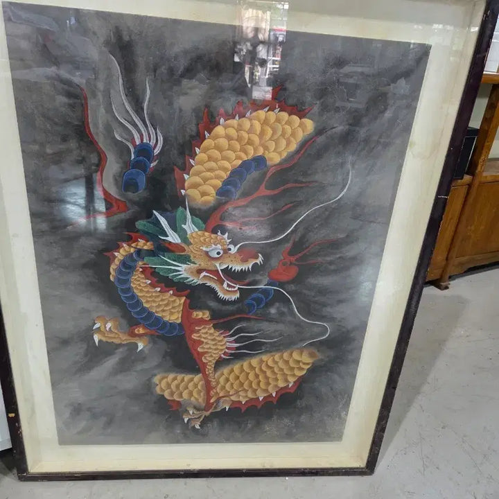 [BUNJANG] Ascending Yellow Dragon Painting / 승천하는  황룡 그림