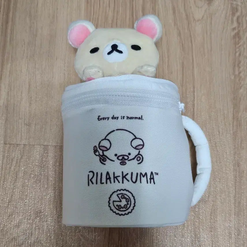 [BUNJANG] San-X Korilakkuma Plush Storage Box Pouch / 산엑스 머그컵 코리락쿠마 인형 수납함 보관함 파우치