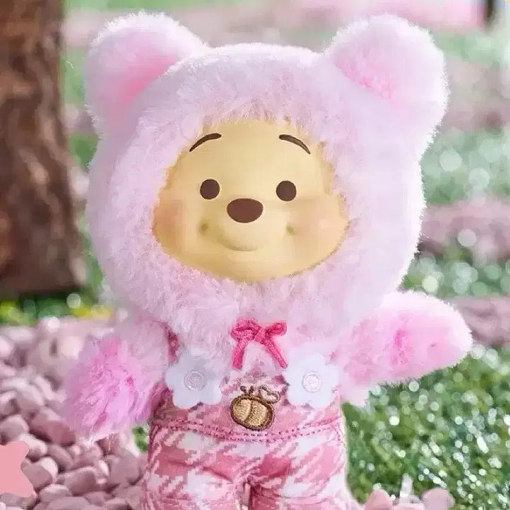 [BUNJANG] TopToy Disney Winnie the Pooh Candy Series Plush Keychain Peach Foam / [새상품] 탑토이 디즈니 곰돌이 푸 캔디 시리즈 봉제인형 키링 피치 폼