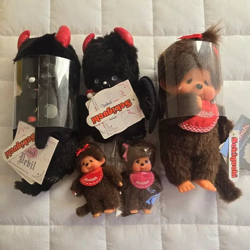 [BUNJANG] Vintage Monchhichi Devil Set - Large Size Available / 고전 몬치치 데빌 악마 큰아이만 남았어요