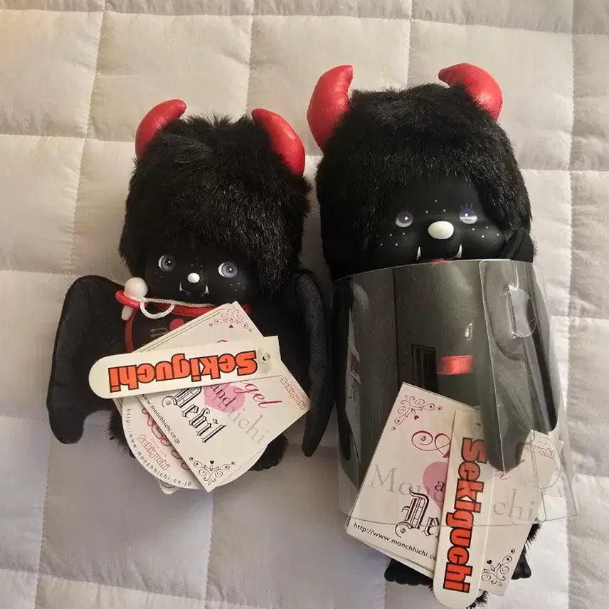 [BUNJANG] Vintage Monchhichi Devil Set - Large Size Available / 고전 몬치치 데빌 악마 큰아이만 남았어요
