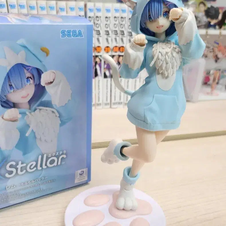 [BUNJANG] Sega Re:Zero Rem Cat Hoodie Figure / 세가 렘 고양이 후드티 피규어