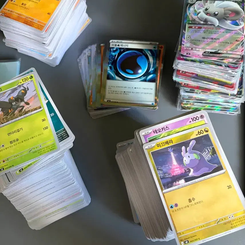 [BUNJANG] Pokemon Cards General, R, and RR Card Bundle Set / 포켓몬 카드 일반카드 + R카드 + RR카드 일괄