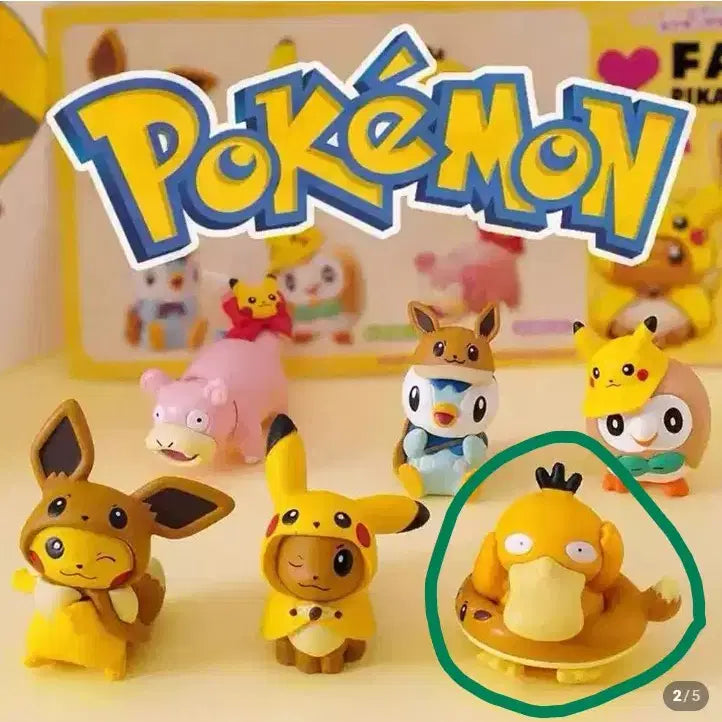 [BUNJANG] Pokémon Center Gacha Pan of Pikachu Psyduck / 포켓몬센터가챠 팬오브피카츄 가챠 고라파덕
