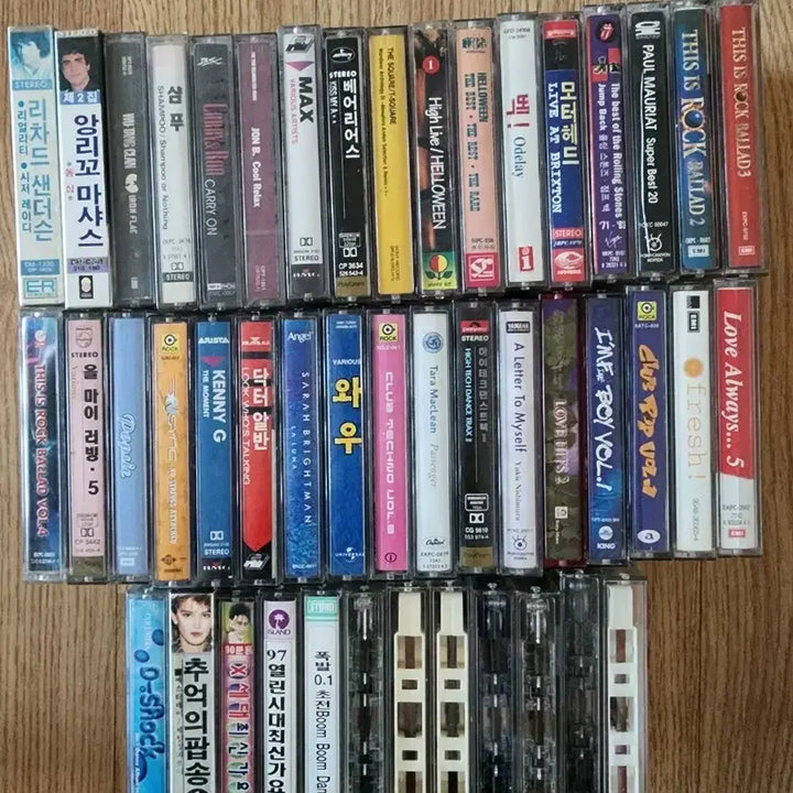 [BUNJANG] 46 Cassette Tapes Bundle Set / 카세트테이프 46개 일괄 판매.