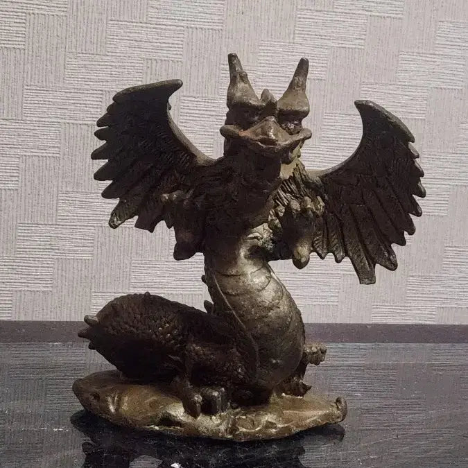 [BUNJANG] Bronze Dragon Sculpture - Compact Decorative Art / 아담한 용조각 동 브론즈작품