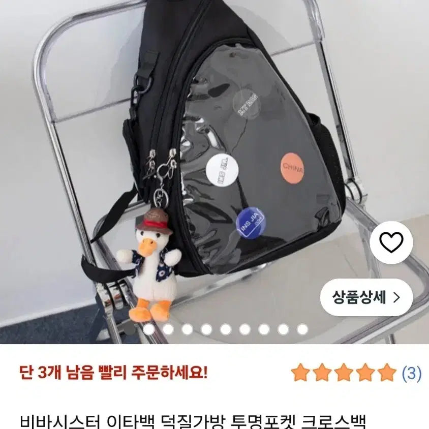 [BUNJANG] Viva Sister Ita Bag Transparent Pocket Crossbody Bag / 비바시스터 이타백 덕질가방 투명포켓 크로스백