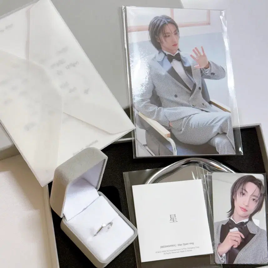 [BUNJANG] ATEEZ Seonghwa 2025 Birthday Kit Ring Set / 에이티즈 2025 성화 생일 md 엠디 seonghwa birthday kit 반지 ring 세트