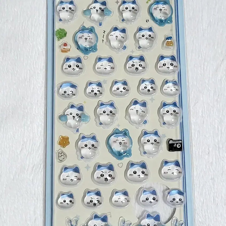 [BUNJANG] Chiikawa Usagi Hachware 3D Lenticular Stickers for Decorating / 치이카와 봉봉드롭 3d 입체스티커 우사기 하치와레 다꾸 폰꾸