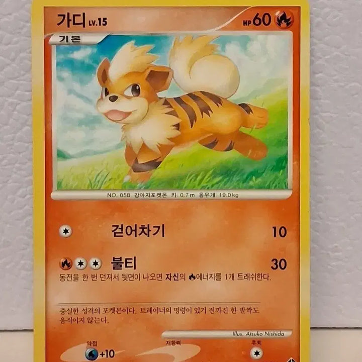 [BUNJANG] Pokemon Card 2010 DP Garde Single Card / 포켓몬 카드 2010 DP 가디 싱글카드