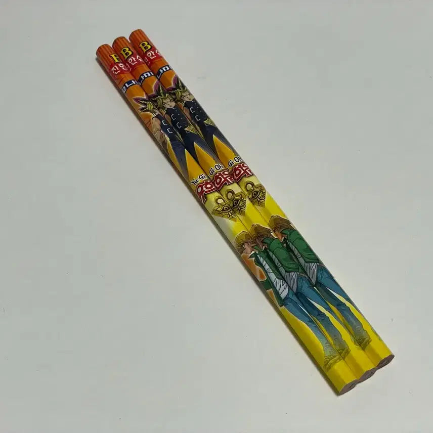 [BUNJANG] Monami Yu-Gi-Oh! Pencil Set (3 pcs) / 모나미 유희왕 연필 3자루 세트 고전문구