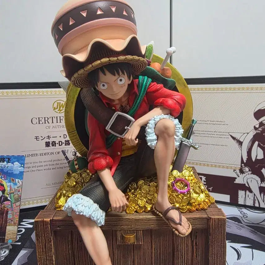 [BUNJANG] JW Luffy Resin Statue / 원피스 레진 피규어 JW 루피 판매합니다.
