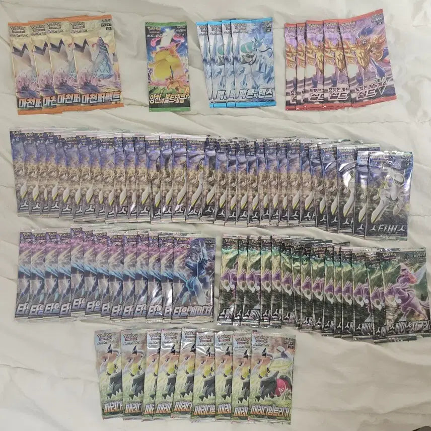 [BUNJANG] Pokemon Card Ancient Pack Moon Collection &amp; Old Packs Bundle (82 Packs) / 포켓몬카드 고대팩 문컬렉션&amp;예전팩82팩