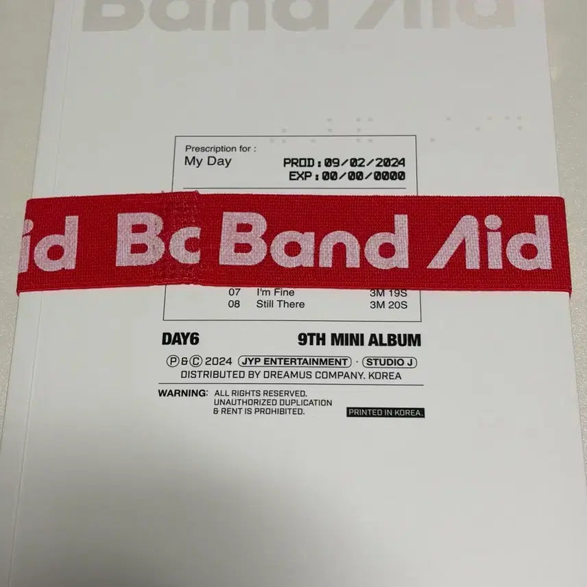 [BUNJANG] Day6 9th Album Band Aid / 데이식스 9집 Band Aid 앨범
