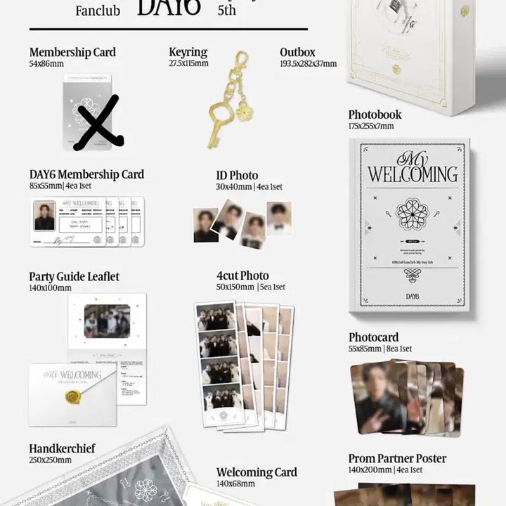 [BUNJANG] Day6 Official Fanclub My Day 5th Generation Kit / 데이식스 마이데이 공식 팬클럽 5기 키트