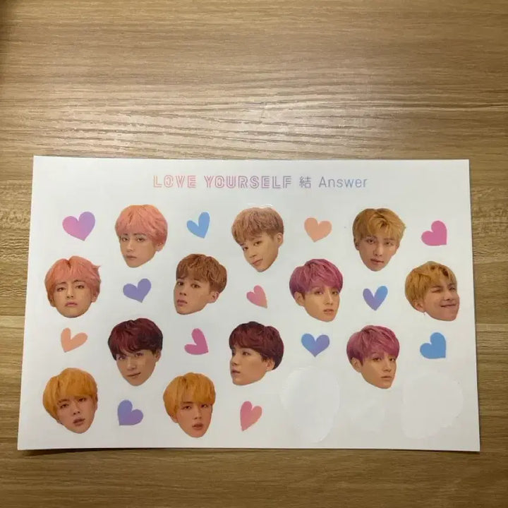 [BUNJANG] BTS Love Yourself Album Sticker Photocard / 방탄 Love yourself 앨범