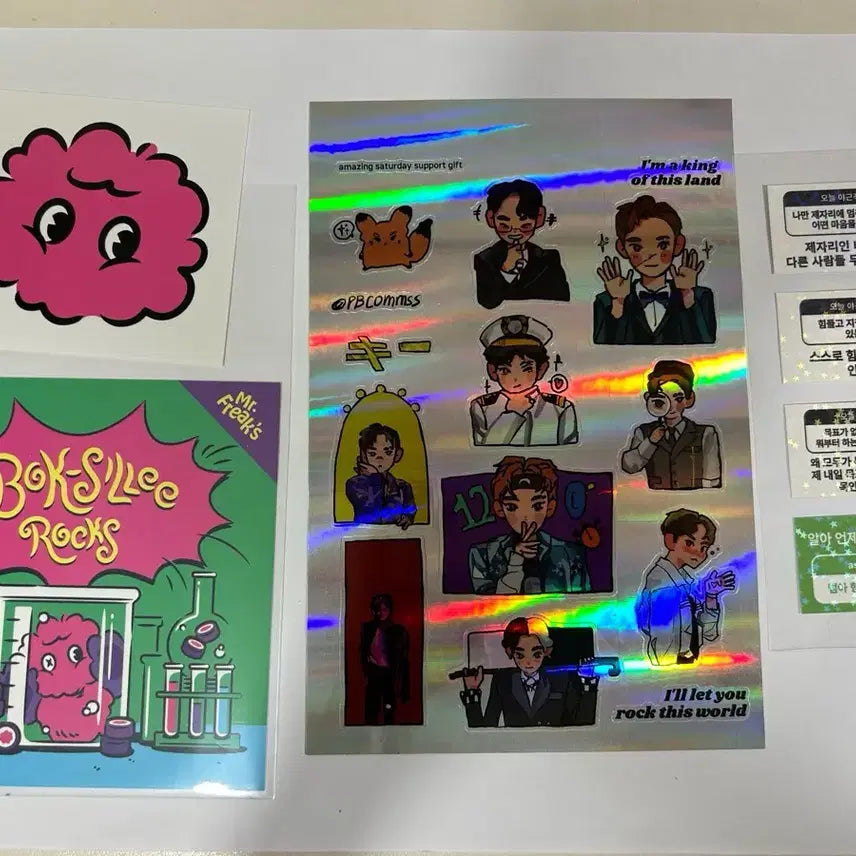 [BUNJANG] SHINee Key Bokshili Sticker Set / 샤이니 키 비공굿 공굿 스티커 복실이 팝업
