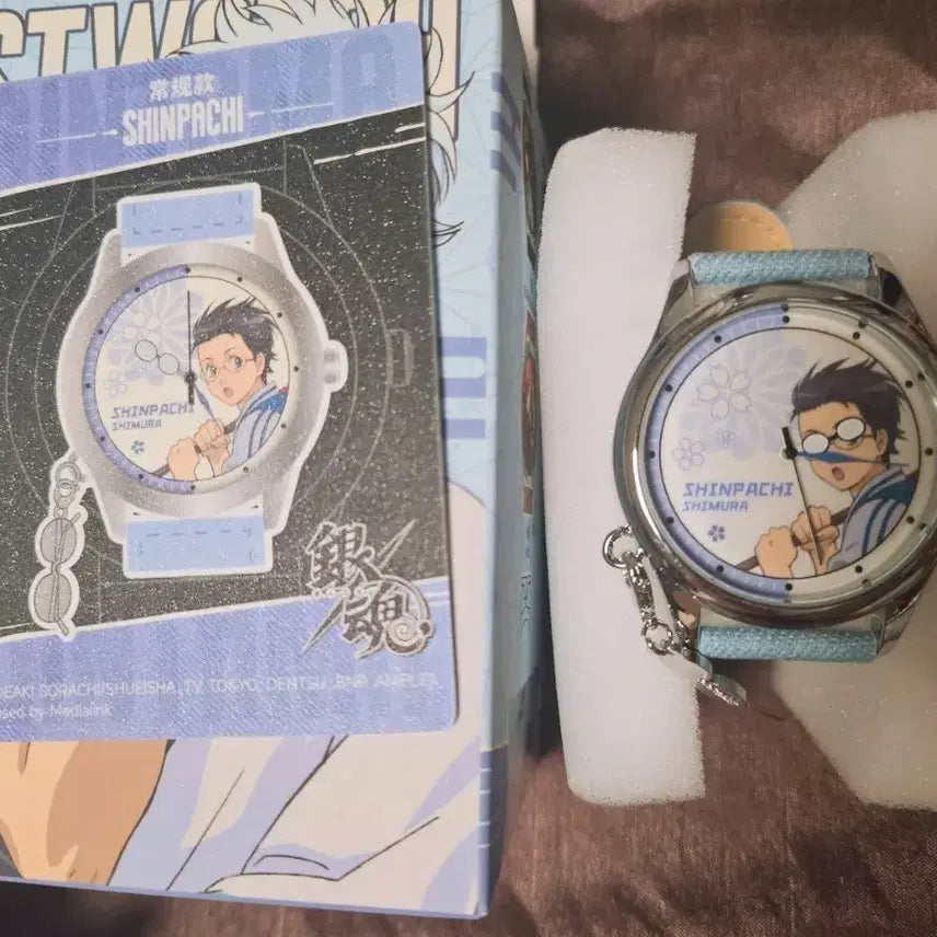 [BUNJANG] Gintama Shinpachi Wristwatch + Official Clear File / 은혼 손목시계 신파치 + 공식 클리어파일 랜덤