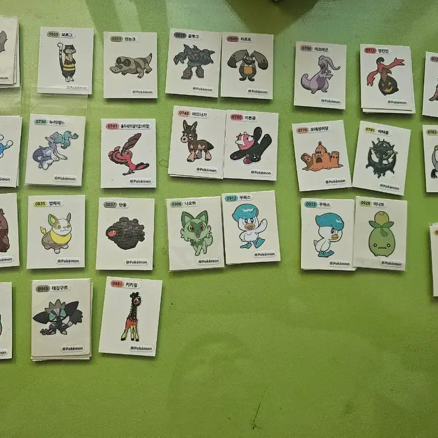 [BUNJANG] Pokemon Stickers / 포켓몬띠부씰 판매합니다.
