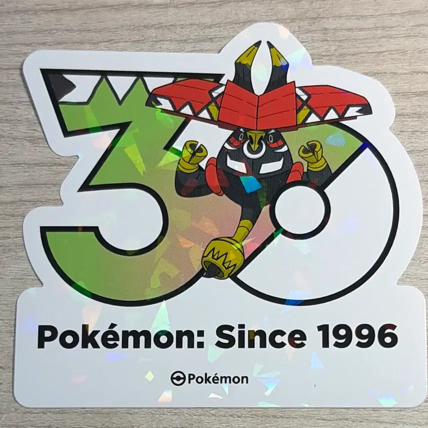 [BUNJANG] Pokemon 30th Anniversary Kapu-Ruru Sticker / 포켓몬 30주년 기념 스티커 카푸브루루