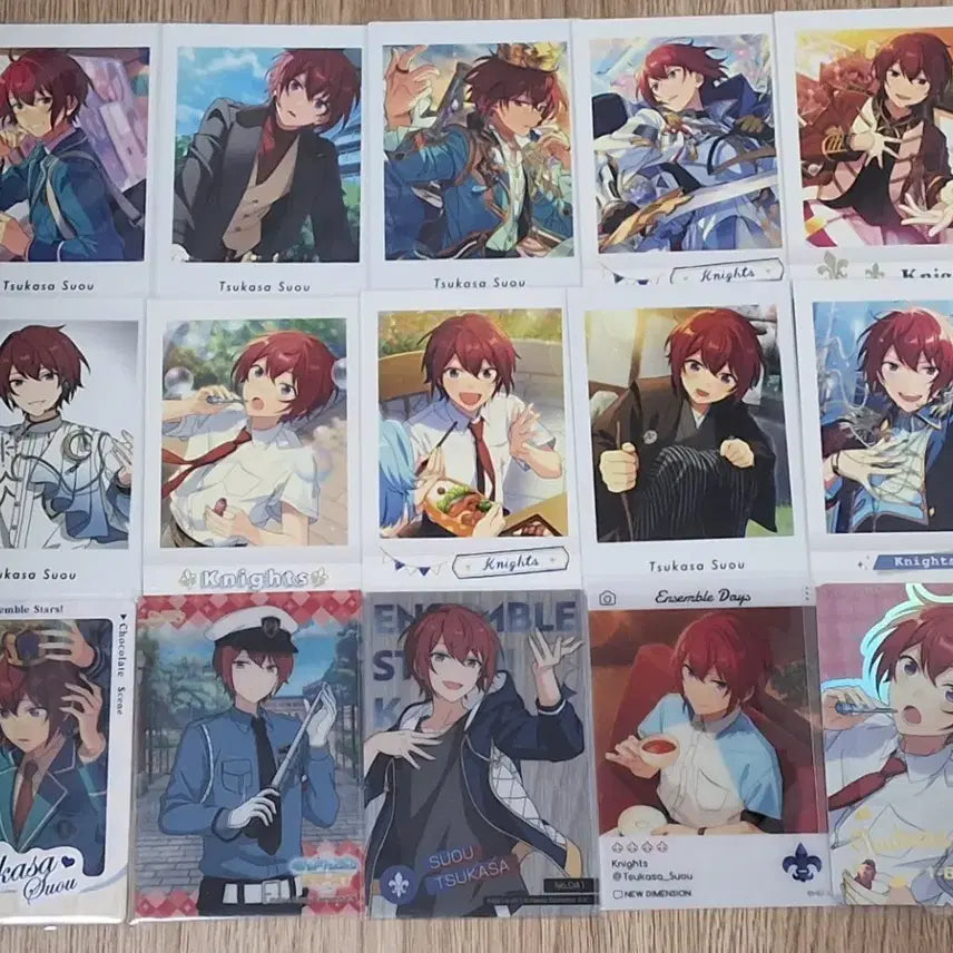 [BUNJANG] Ensemble Stars Tsukasa Suou Paper Goods Bundle Set / 앙스타 앙상블스타즈 스오우 츠카사 지류 일괄 양도 판매 파샤파샷츠에모카클리어카드굿즈처분