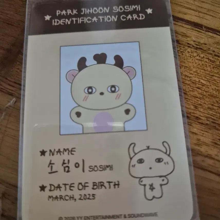 [BUNJANG] Park Ji Hoon So Sim E Photocard / 박지훈 소심이 포카