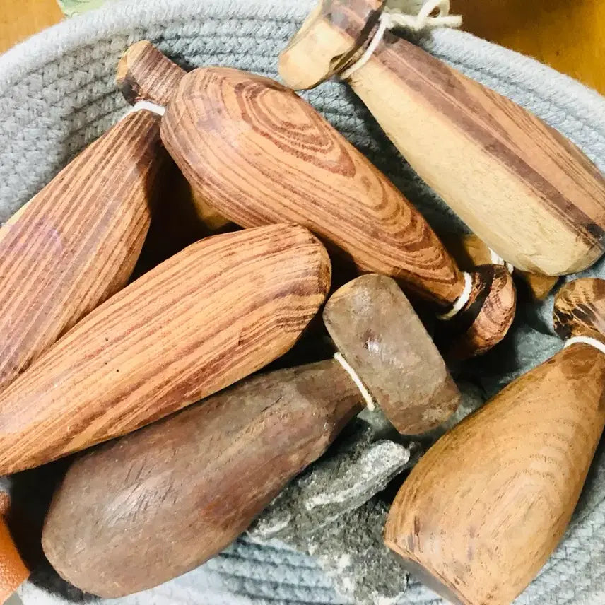 [BUNJANG] Antique Wooden Club Set (8 Pieces) / 독특한 나무 방망이 골동품 고급 목재 8개 세트