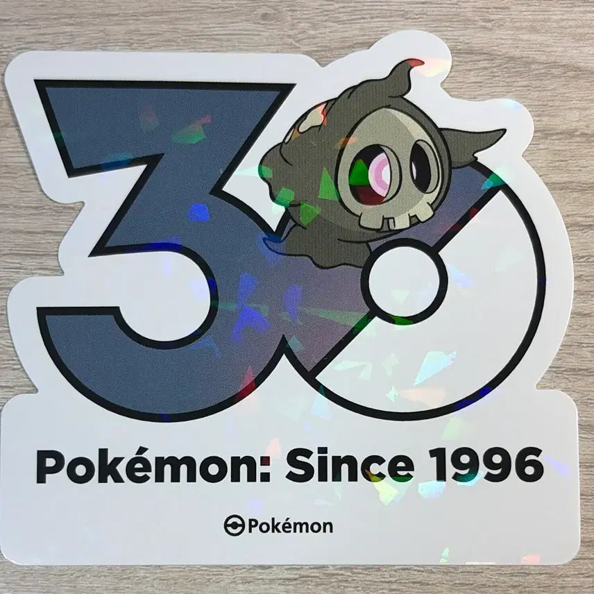 [BUNJANG] Pokemon 30th Anniversary Skull-Breaker Sticker / 포켓몬스터 30주년 기념 스티커 해골몽