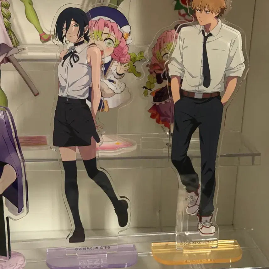 [BUNJANG] Chainsaw Man - Ryu (Reze) &amp; Denji - Japan Pop-Up Exclusive Acrylic Standee Bundle Set / 체인소맨 레제 덴지 일본 재팬 팝업 아크릴스탠드 일괄 양도 판매