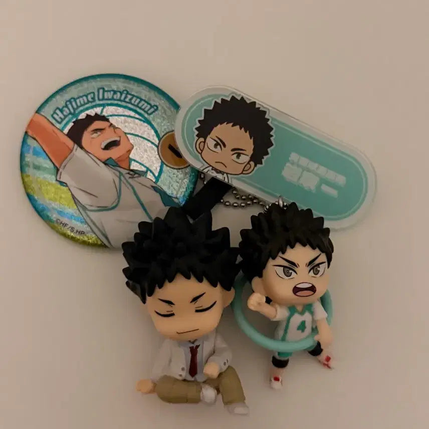 [BUNJANG] Haikyuu!! Iwaizumi Hajime Gacha Name Tag Badge / 이와이즈미 가챠 명찰 뱃지 굿즈