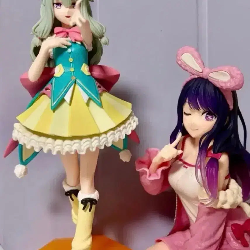 [BUNJANG] Kusagari Nene &amp; Hoshino Ai "Bishoujo" Display Figures Bundle / 프세카 쿠사나기 네네 호시노 아이 피규어 일괄 미소녀 방꾸