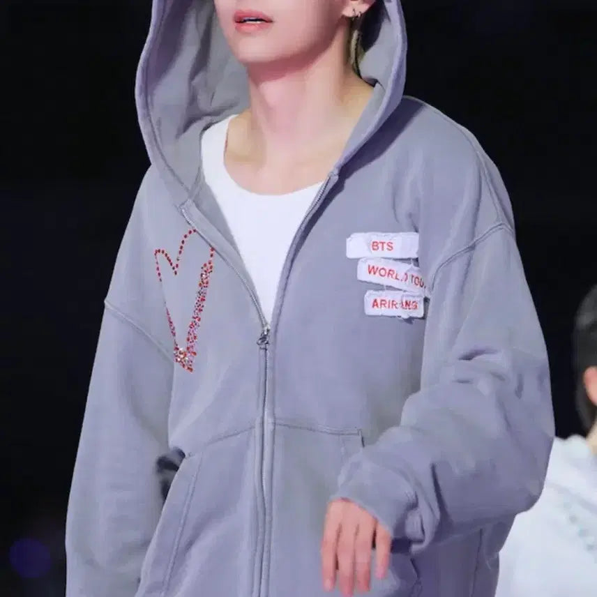 [BUNJANG] BTS World Tour Hoodie / BTS 방탄소년단 월드투어 후드집업
